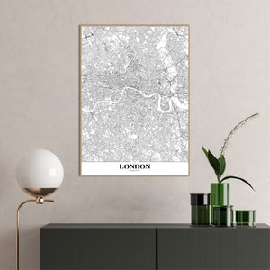 Map London | EINGERAHMTE BILDER