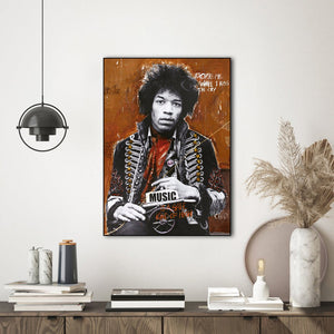 Hendrix by artist | EINGERAHMTE BILDER