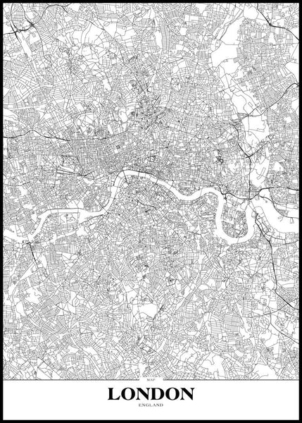 Map London | EINGERAHMTE BILDER