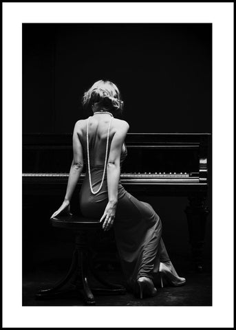 Piano Lady | EINGERAHMTE BILDER