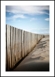 Sand behind bars | FRAMED PRINT